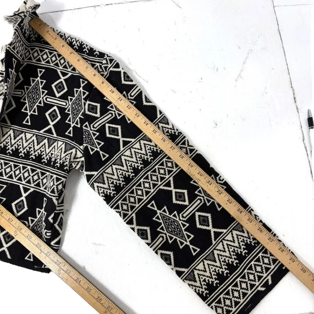 80s Vtg Pier One Imports Passports Southwest Western  Aztec Crop Jacket - Picture 9 of 9